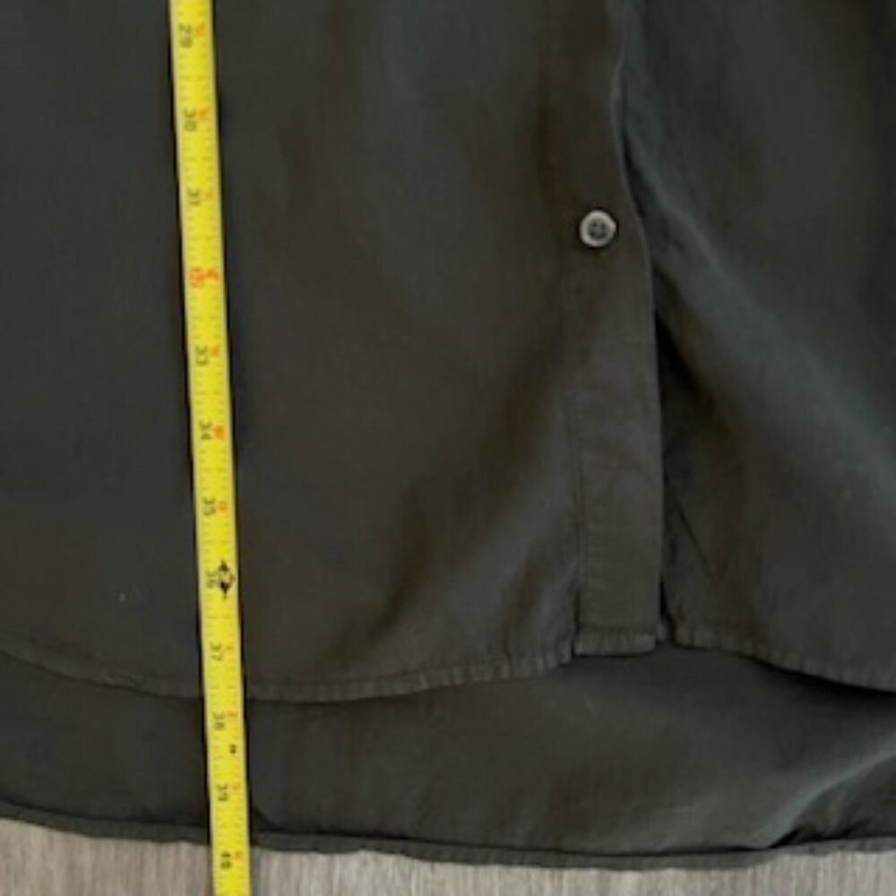 James Perse Split Mandarin Collar Button-Down Cot… - image 7